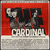 1a174 CARDINAL 6sh '64 Otto Preminger, Romy Schneider, Tom Tryon, Saul Bass title art!