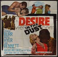 1a190 DESIRE IN THE DUST 6sh '60 only the hot sun was witness to Martha Hyer's shameless sin!