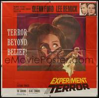 1a198 EXPERIMENT IN TERROR 6sh '62 Glenn Ford, Lee Remick, more tension than the heart can bear!