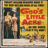 1a210 GOD'S LITTLE ACRE 6sh '58 barechested Aldo Ray & half-dressed sexy Tina Louise!