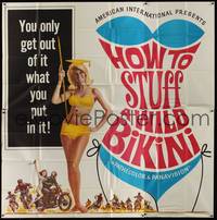 1a229 HOW TO STUFF A WILD BIKINI 6sh '65 sexy Annette Funicello + motorcycle & bikini art!
