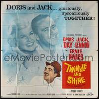 1a237 IT HAPPENED TO JANE 6sh R61 romantic close up of Doris Day & Jack Lemmon, Twinkle & Shine!