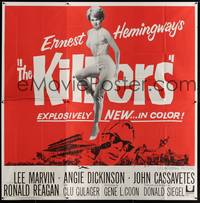 1a239 KILLERS 6sh '64 Don Siegel, Hemingway, Lee Marvin, sexy full-length Angie Dickinson!