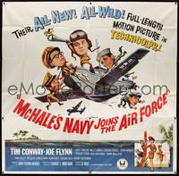 1a261 McHALE'S NAVY JOINS THE AIR FORCE 6sh '65 great art of Tim Conway in wacky flying ship!