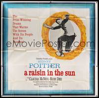 1a301 RAISIN IN THE SUN 6sh '61 Sidney Poitier, from Lorraine Hansberry's prize-winning novel!