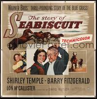 1a325 STORY OF SEABISCUIT 6sh '49 Shirley Temple, Barry Fitzgerald, cool horse racing images!