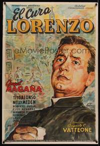 1a082 EL CURA LORENZO Argentinean '54 wonderful art of priest Angel Magana by Venturi, soccer!