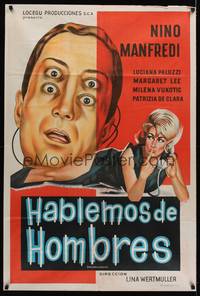 1a105 LET'S TALK ABOUT MEN Argentinean '65 Lina Wertmuller, wacky image messes with your brain!