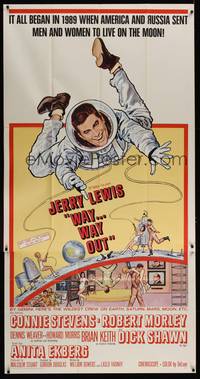 1b066 WAY WAY OUT 3sh '66 astronaut Jerry Lewis sent to live on the moon in 1989!