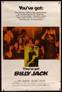 1b233 BILLY JACK 40x60 '71 Tom Laughlin, Delores Taylor, most unusual boxoffice success ever!