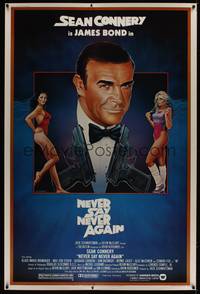 1b287 NEVER SAY NEVER AGAIN 40x60 '83 art of Sean Connery as James Bond 007 by R. Dorero!