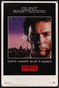 1b311 SUDDEN IMPACT 40x60 '83 Clint Eastwood is at it again as Dirty Harry, great image!