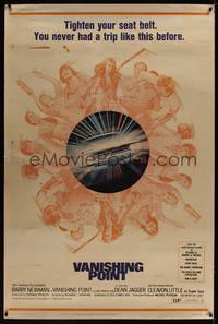 1b326 VANISHING POINT 40x60 '71 car chase cult classic, you never had a trip like this before!