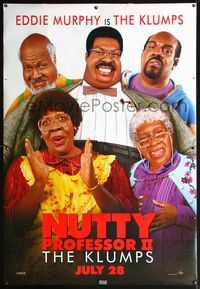1b386 NUTTY PROFESSOR 2 DS teaser bus stop '00 great image of Eddie Murphy as entire Klump family!