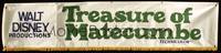 1b015 TREASURE OF MATECUMBE cloth banner '76 Walt Disney, lost treasure adventure!