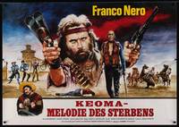 1b134 KEOMA German 33x47 '76 Enzo Castellari directed western, Franco Nero w/shotgun!