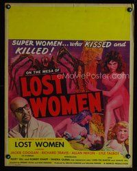 1b187 MESA OF LOST WOMEN jumbo WC '52 grown up Jackie Coogan vs super women who kissed & killed!