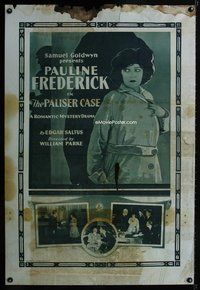1b206 PALISER CASE rotogravure 1sh '20 cool images of Pauline Frederick!
