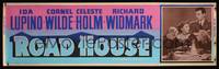 1b364 ROAD HOUSE paper banner R53 film noir, Ida Lupino, Cornel Wilde & Richard Widmark w/gun!