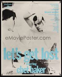 1b345 LET'S GET LOST special 37x46 '88 Bruce Weber, great image of trumpet player Chet Baker!