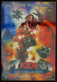 1b010 SPY KIDS 3-D advance special poster '03 Antonio Banderas, Ricardo Montalban, Stallone!