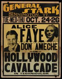 1b184b HOLLYWOOD CAVALCADE jumbo WC '39 Alice Faye, Don Ameche!
