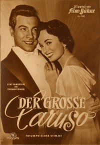 1c150 GREAT CARUSO German program '52 different images of Mario Lanza & with pretty Ann Blyth!
