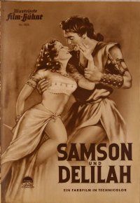 1c167 SAMSON & DELILAH German program '51 different art of Hedy Lamarr & Victor Mature, DeMille