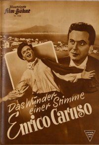 1c178 YOUNG CARUSO German program '52 Ermanno Randi as opera singer Enrico Caruso,sexy Lollobrigida