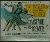 1c128 YOLANDA & THE THIEF glass slide '45 full-length Fred Astaire dancing w/sexy Lucille Bremer!