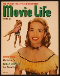 1c077 MOVIE LIFE magazine October 1950, Jane Powell from Kiss Me in the Catskills by Virgil Apger!
