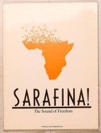 1c189 SARAFINA presskit '92 Whoopi Goldberg teaches music to kids in Africa!