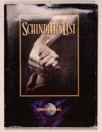 1c191 SCHINDLER'S LIST presskit '93 directed by Steven Spielberg, Liam Neeson, Ralph Fiennes