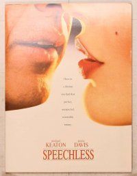 1c206 SPEECHLESS presskit '94 Michael Keaton, Geena Davis, Christopher Reeve