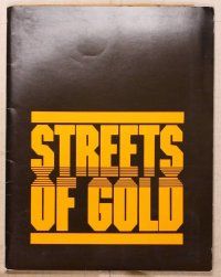 1c213 STREETS OF GOLD presskit '86 Klaus Maria Brandauer, Adrian Pasdar, Wesley Snipes, boxing!
