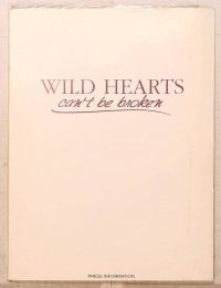 1c229 WILD HEARTS CAN'T BE BROKEN presskit '91 Gabrielle Anwar, Michael Schoeffling
