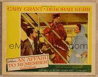 1d154 AFFAIR TO REMEMBER LC #8 '57 Cary Grant, Deborah Kerr & disapproving older lady on ship!