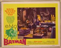 1d178 BATMAN LC #1 '66 great image of Adam West & Burt Ward with the Penguin in Bat Cave!