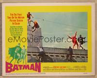 1d176 BATMAN LC #7 '66 Adam West & Burt Ward beat up bad guys on top of submarine!