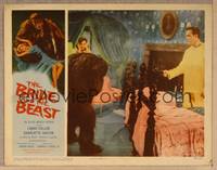 1d200 BRIDE & THE BEAST LC '58 Ed Wood, close up of Lance Fuller shooting gorilla to save girl!