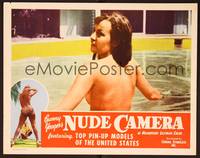 1d205 BUNNY YEAGER'S NUDE CAMERA LC '64 Barry Mahon, best close up of nude girl in swimming pool!