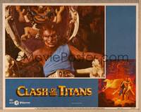 1d223 CLASH OF THE TITANS LC #4 '81 Ray Harryhausen, close up of monstrous looking guy on throne!