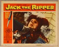 1d339 JACK THE RIPPER LC #3 '60 extreme close up of woman in cool hat being strangled!