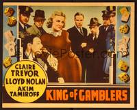 1d351 KING OF GAMBLERS other company LC '37 sexy Claire Trevor, Nolan, Tamiroff, gambling border art