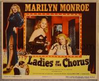 1d355 LADIES OF THE CHORUS LC R52 early Marilyn Monroe, close up of her & Adele Jergens!