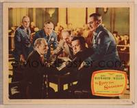 1d357 LADY FROM SHANGHAI LC #3 '47 shocked Orson Welles at table with Everett Sloane & police!