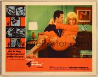 1d401 MOVE OVER, DARLING LC #4 '64 great image of James Garner carrying pretty Doris Day!