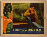 1d408 NIGHT OF THE BLOOD BEAST LC #1 '58 border art of sexy girl & monster holding severed head!