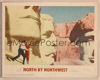 1d416 NORTH BY NORTHWEST LC #5 '59 classic image of Cary Grant & Eva Marie Saint on Mt. Rushmore!