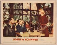 1d415 NORTH BY NORTHWEST LC #7 '59 Cary Grant & James Mason at table talk to Eva Marie Saint!